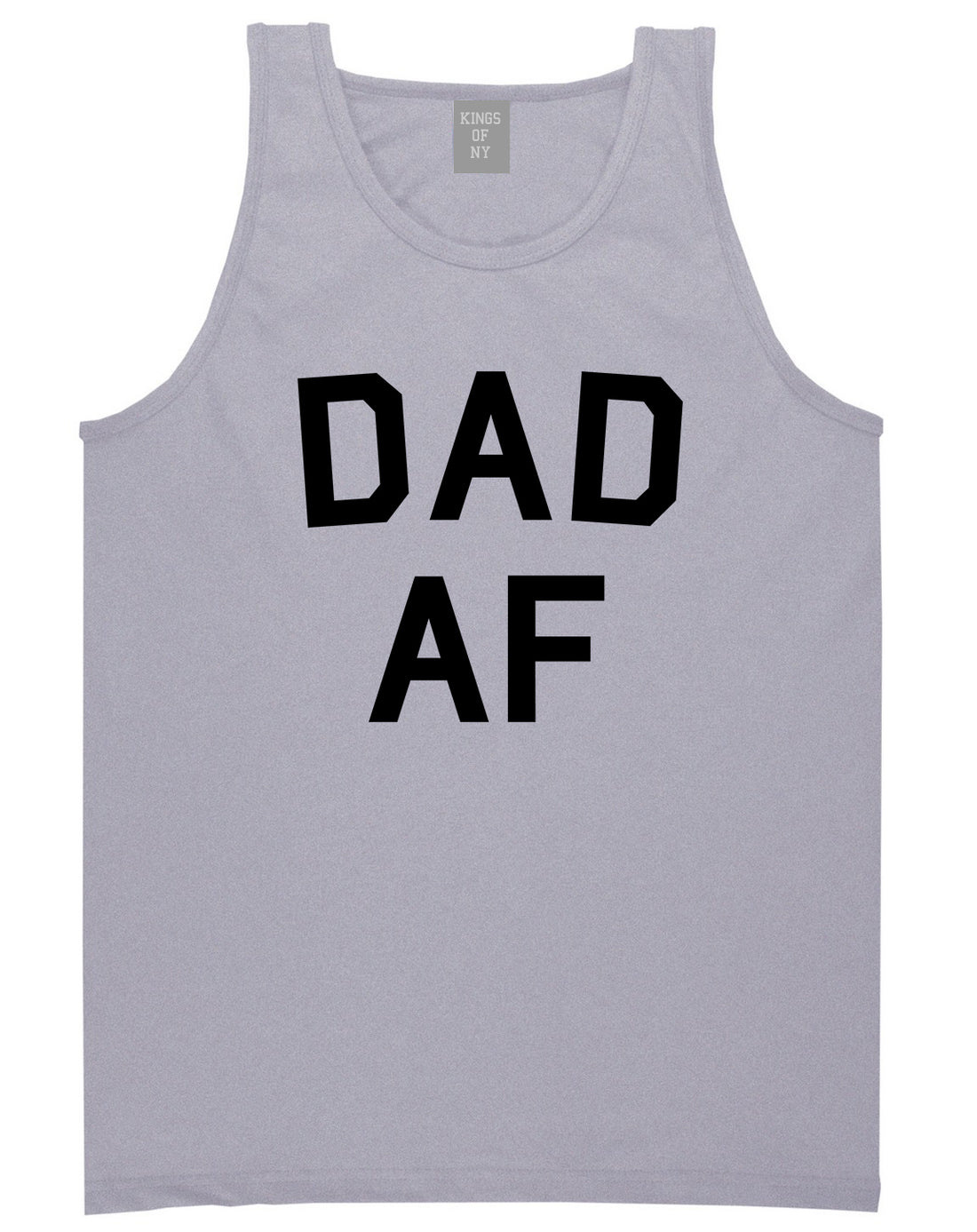 Dad AF New Father Funny Mens Tank Top Shirt Grey