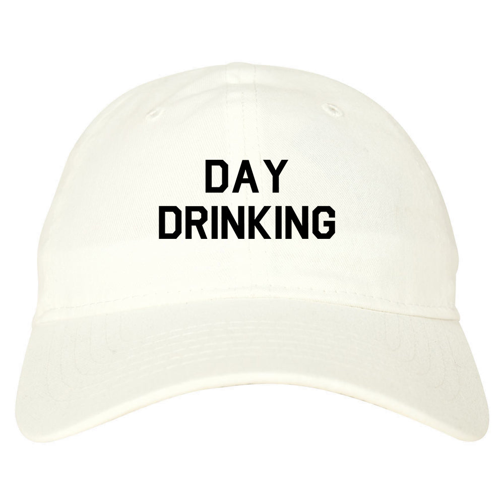 Day_Drinking Mens White Snapback Hat by Kings Of NY