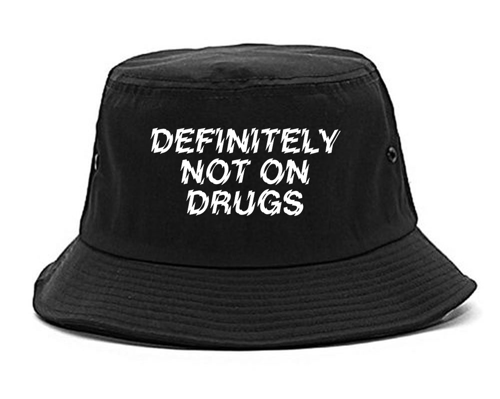 Definitely_Not_On_Drugs_Festival Black Bucket Hat