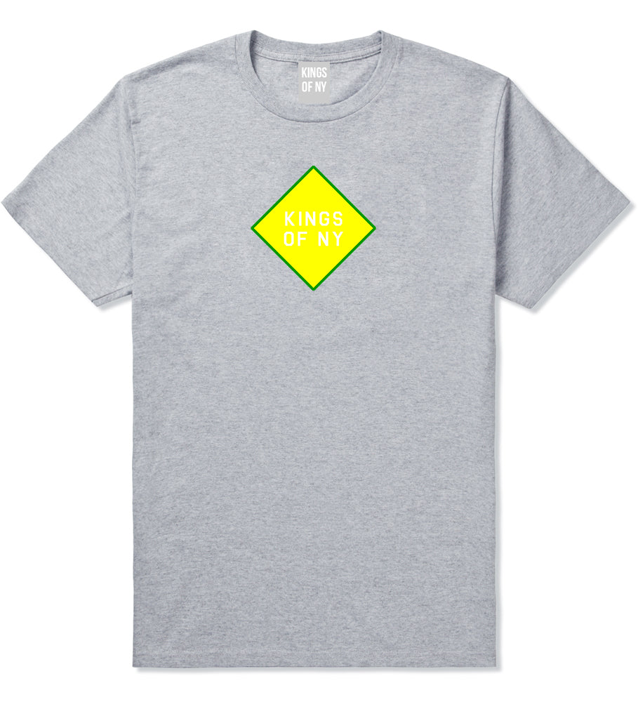 Diamond Logo Mens T-Shirt Grey by Kings Of NY
