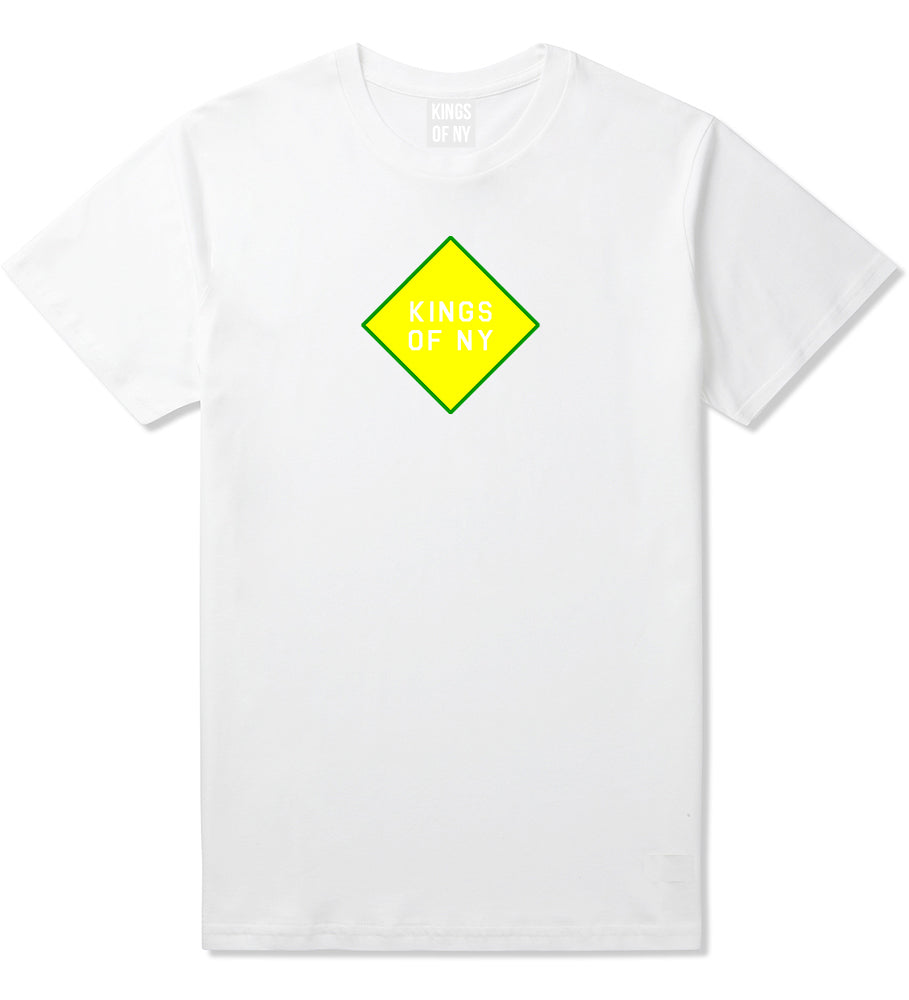 Diamond Logo Mens T-Shirt White by Kings Of NY