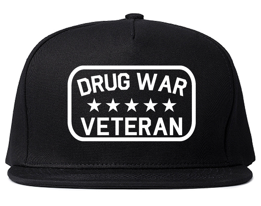 Drug_War_Veteran Mens Black Snapback Hat by Kings Of NY