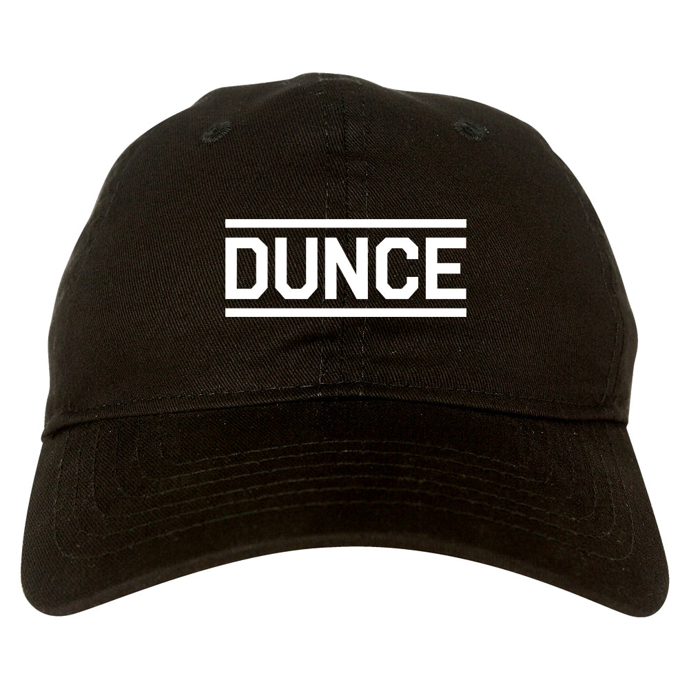 Dunce_Funny Mens Black Snapback Hat by Kings Of NY
