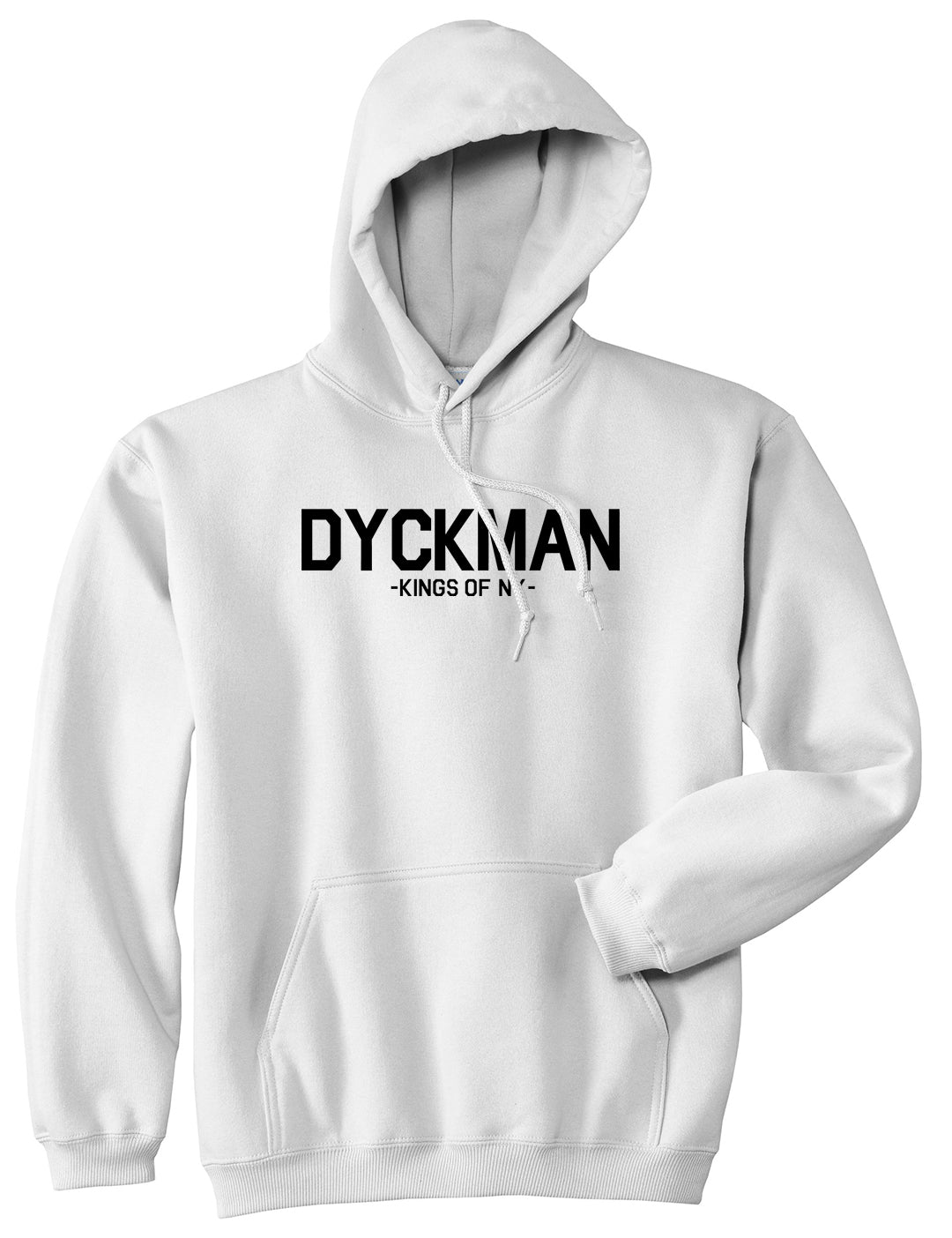 Dyckman Kings Of NY Mens Pullover Hoodie White
