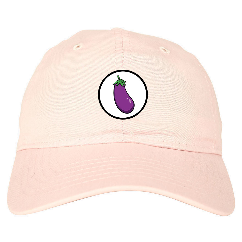 Eggplant_Emoji_Chest Mens Pink Snapback Hat by Kings Of NY