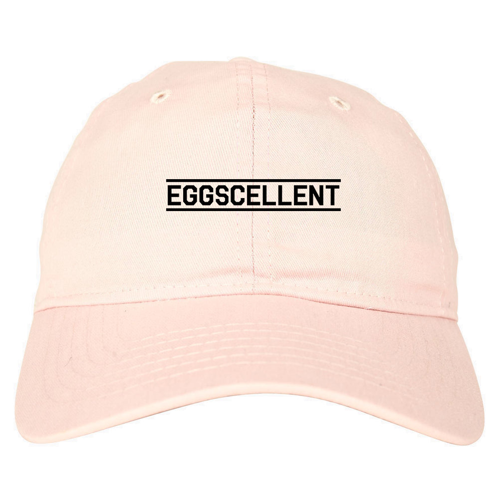 Eggscellent_Funny Mens Pink Snapback Hat by Kings Of NY