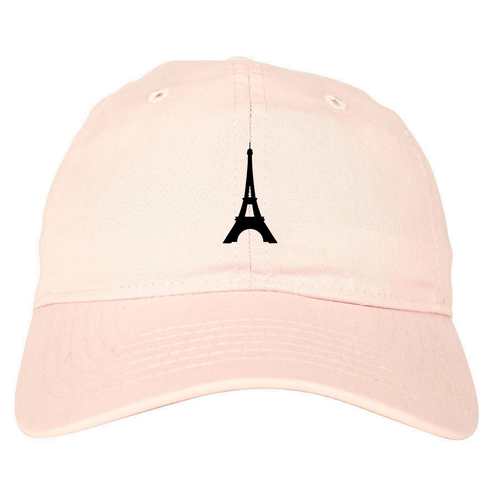Eiffel_Tower_Paris_Chest Mens Pink Snapback Hat by Kings Of NY