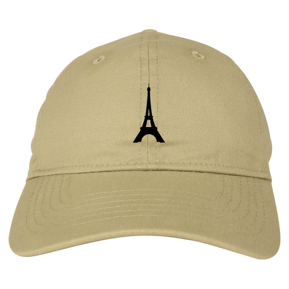 Eiffel_Tower_Paris_Chest Mens Tan Snapback Hat by Kings Of NY