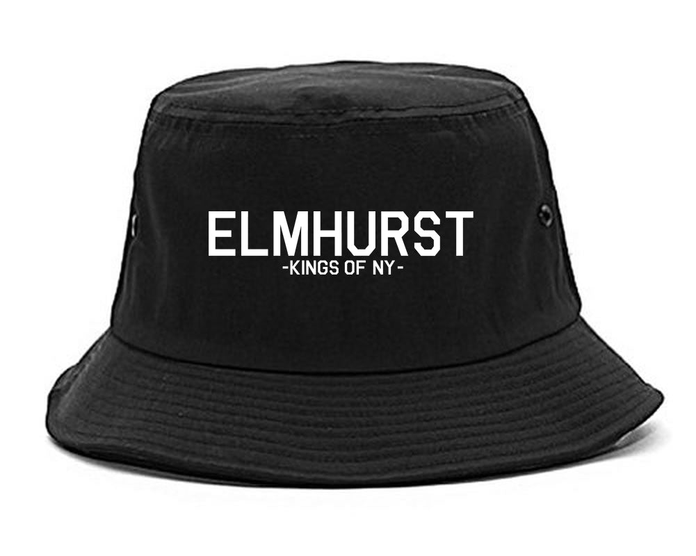 Elmhurst Queens New York Mens Snapback Hat Black