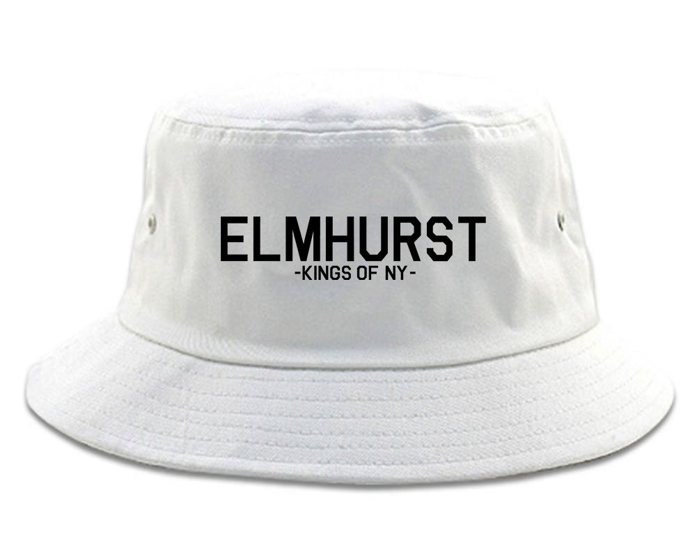 Elmhurst Queens New York Mens Snapback Hat White