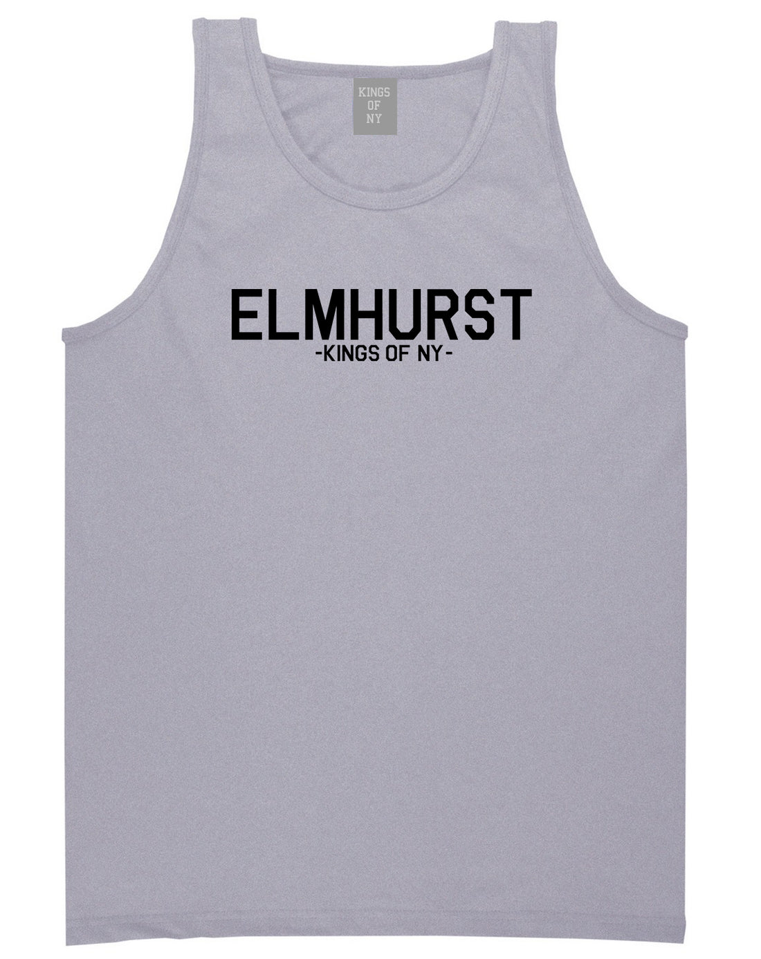 Elmhurst Queens New York Mens Tank Top Shirt Grey