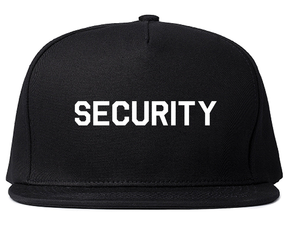 Event_Security_Uniform Black Snapback Hat