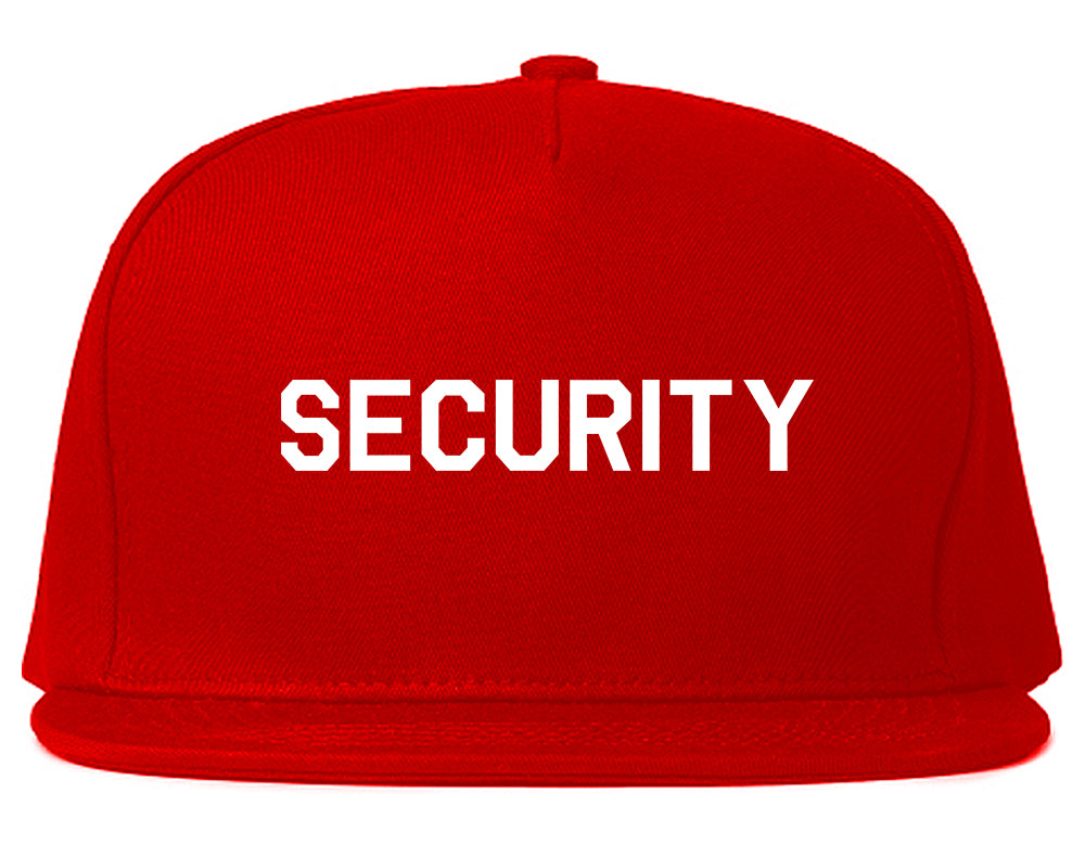 Event_Security_Uniform Red Snapback Hat
