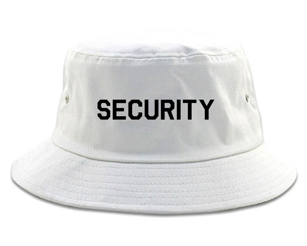 Event_Security_Uniform White Bucket Hat