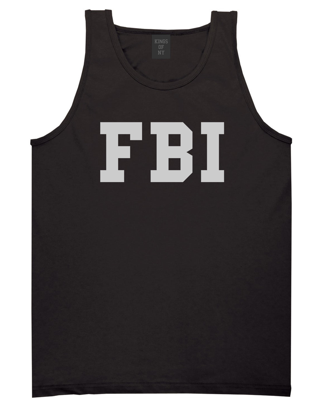 FBI Law Enforcement Mens Black Tank Top Shirt by KINGS OF NY