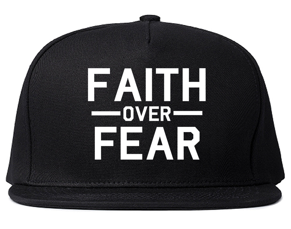 Faith_Over_Fear Black Snapback Hat