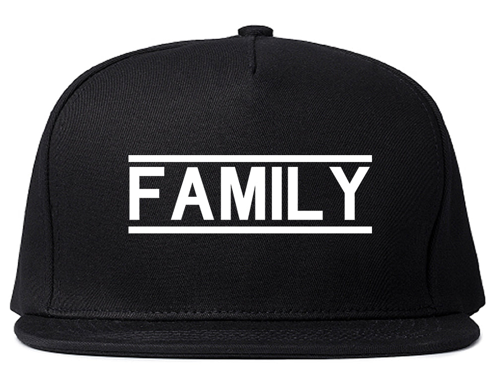 Family_Fam_Squad Black Snapback Hat