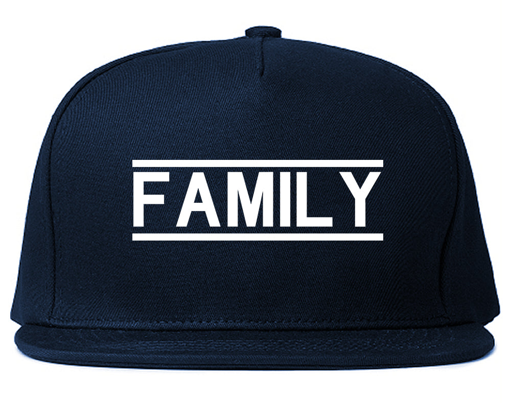 Family_Fam_Squad Navy Blue Snapback Hat