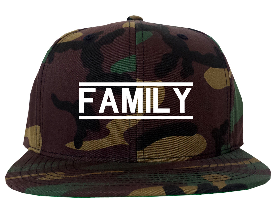 Family_Fam_Squad Camo Snapback Hat