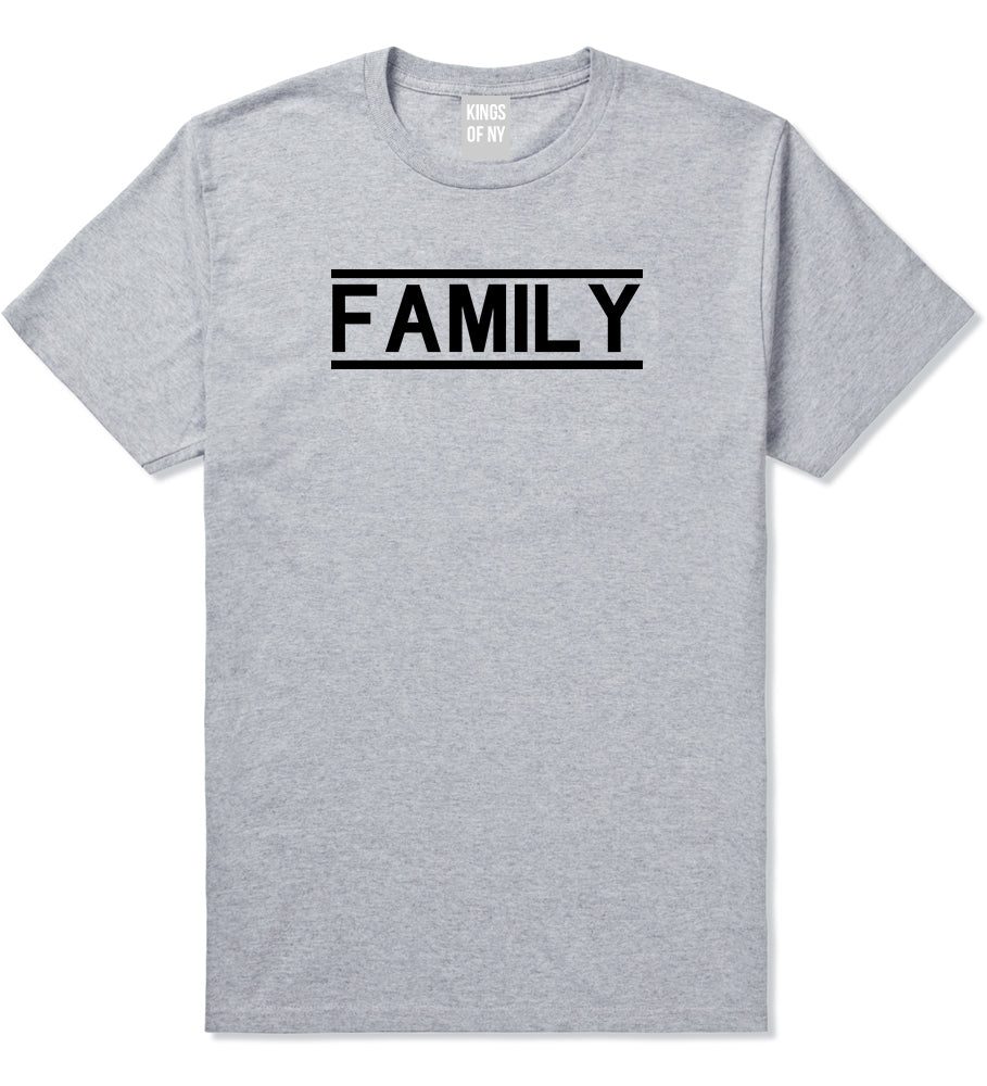 Family Fam Squad Mens Grey T-Shirt by KINGS OF NY