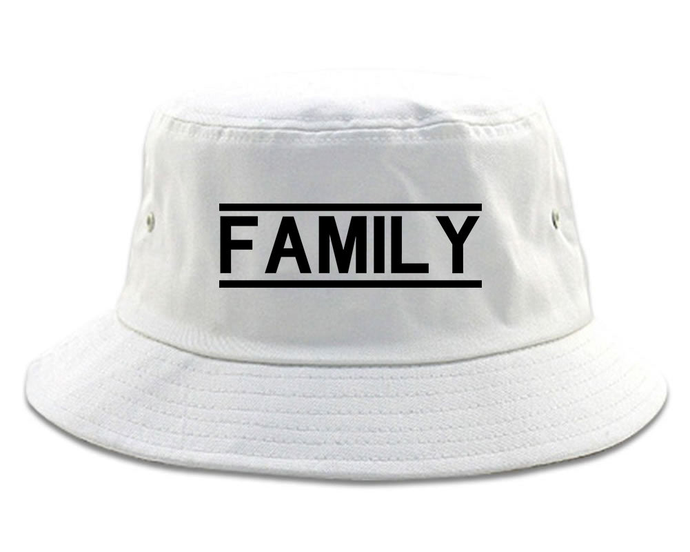 Family_Fam_Squad White Bucket Hat