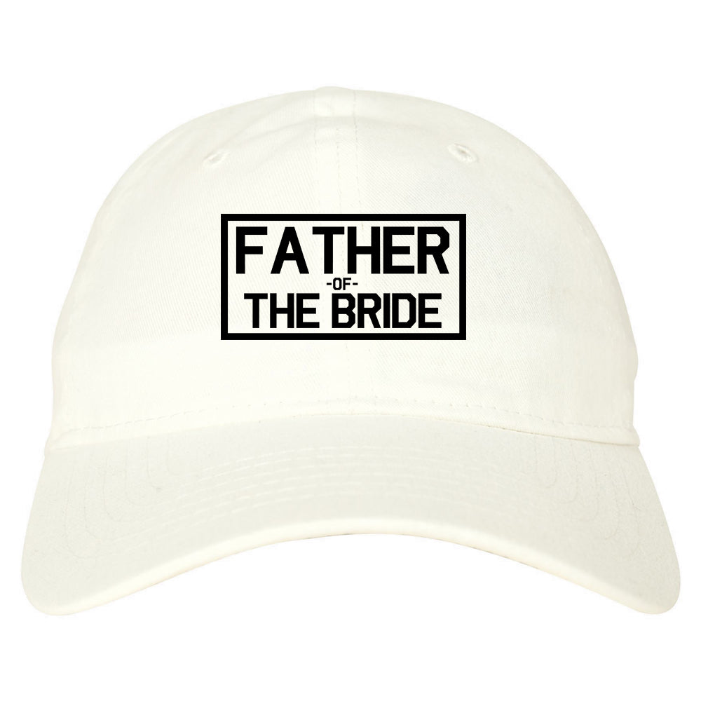 Father_Of_The_Bride Mens White Snapback Hat by Kings Of NY