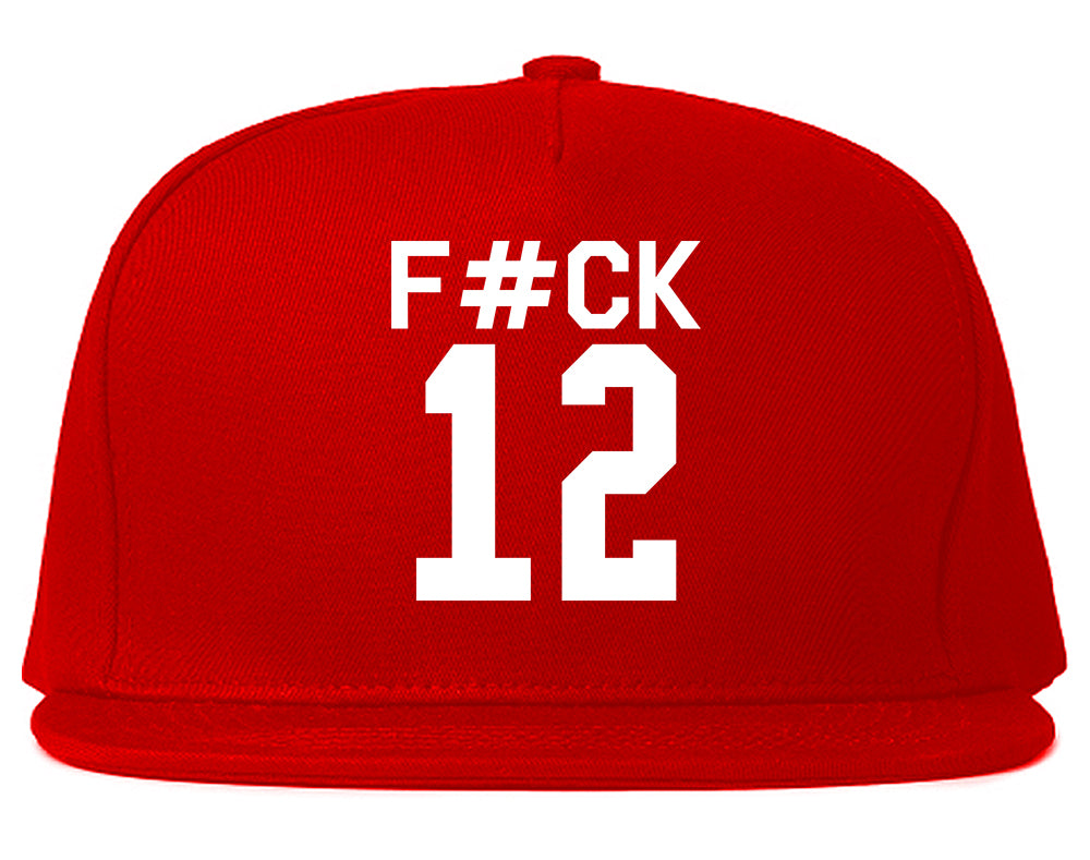 Fck 12 Police Brutality Mens Snapback Hat Red