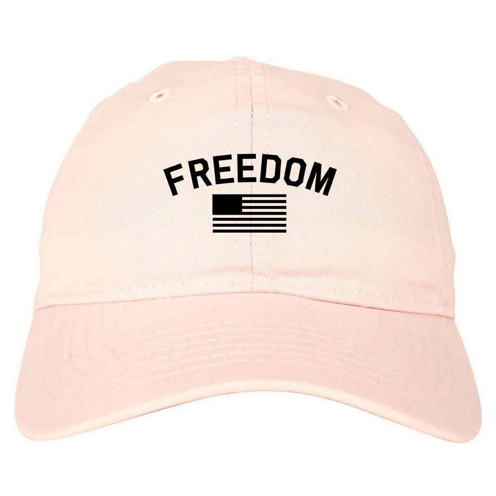 Freedom_Flag Pink Dad Hat