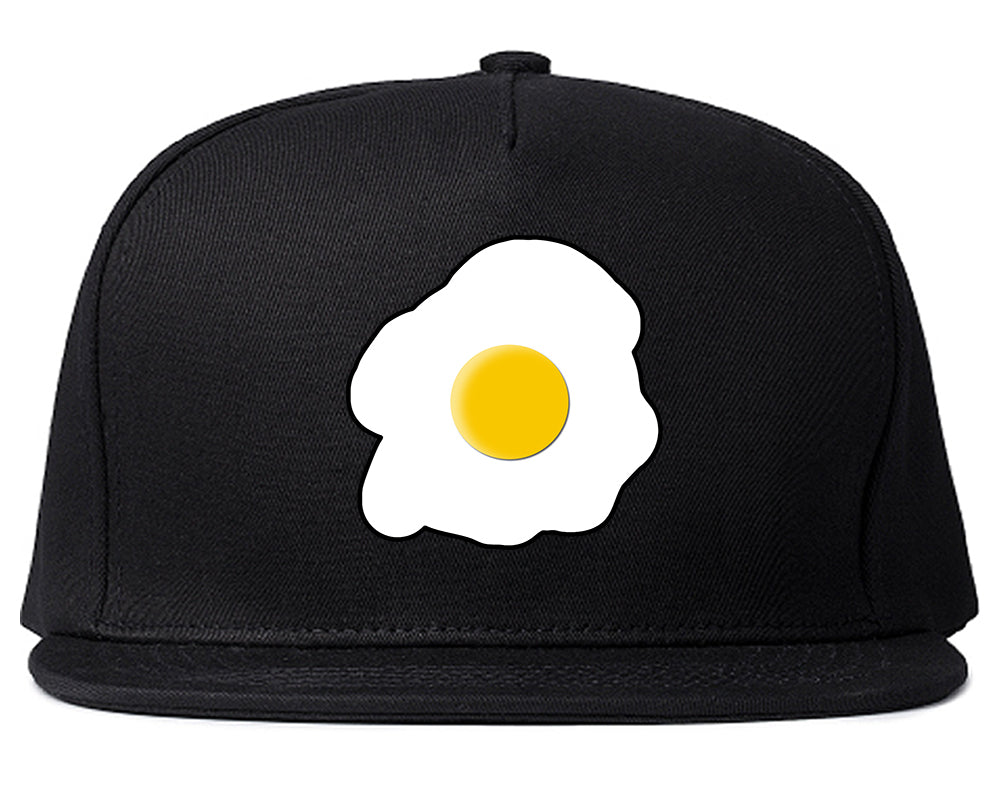 Fried_Egg_Breakfast Black Snapback Hat