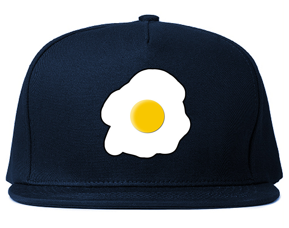Fried_Egg_Breakfast Navy Blue Snapback Hat
