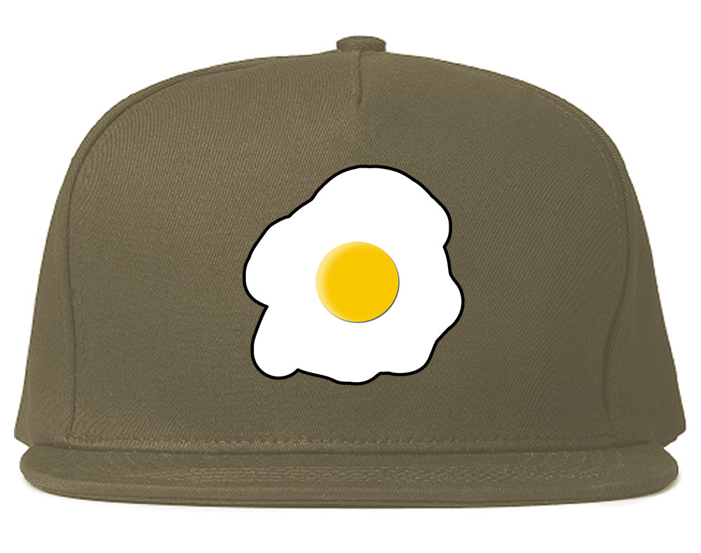 Fried_Egg_Breakfast Grey Snapback Hat