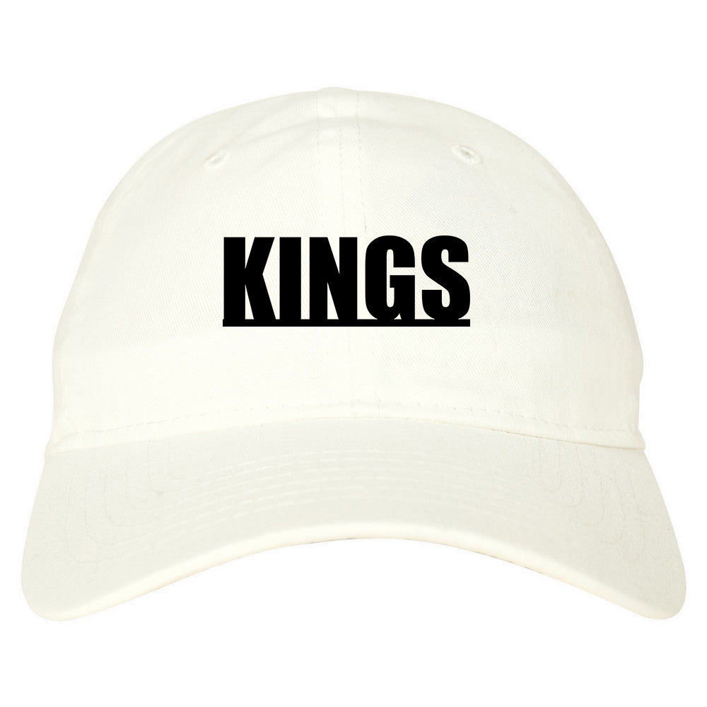 Giza Egyptian Pyramids Dad Hat in White