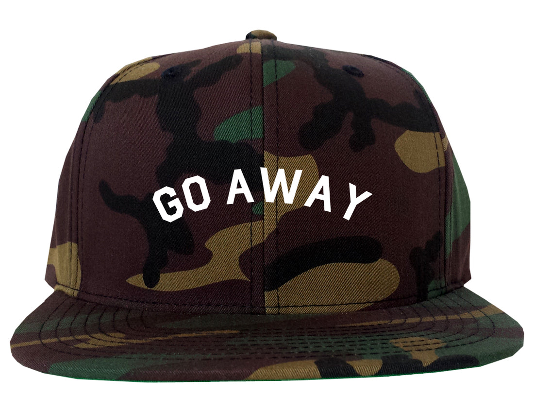 Go_Away Camo Snapback Hat