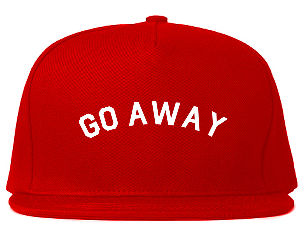 Go_Away Red Snapback Hat