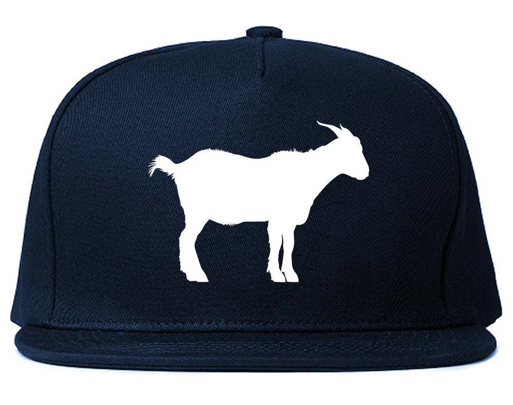 Goat_Animal Navy Blue Snapback Hat