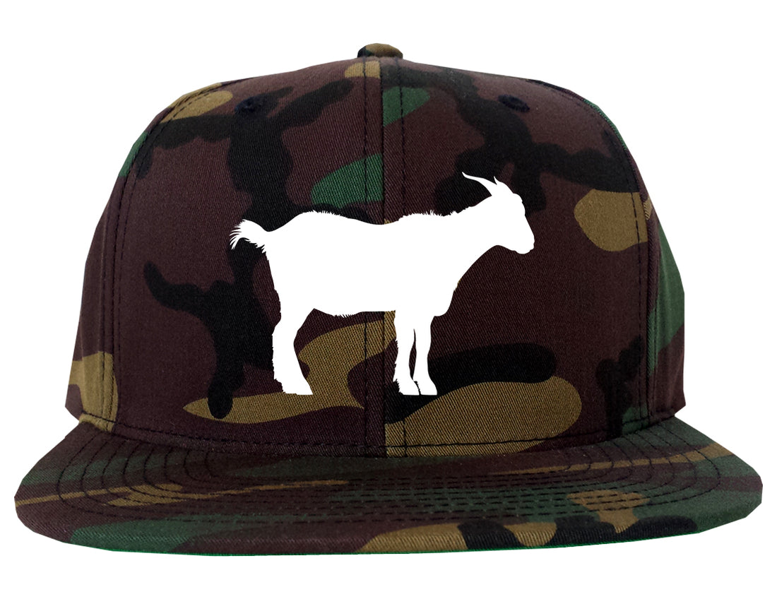Goat_Animal Camo Snapback Hat