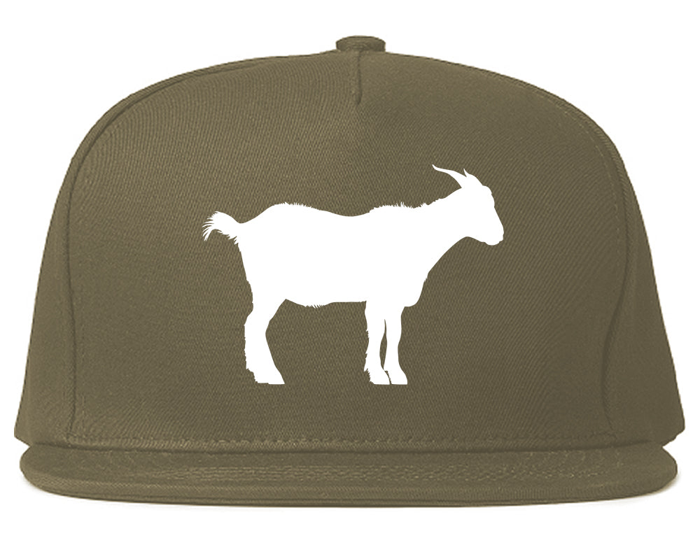 Goat_Animal Grey Snapback Hat