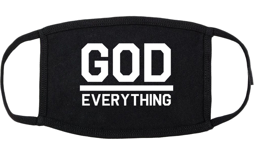 God Over Everything Cotton Face Mask Black