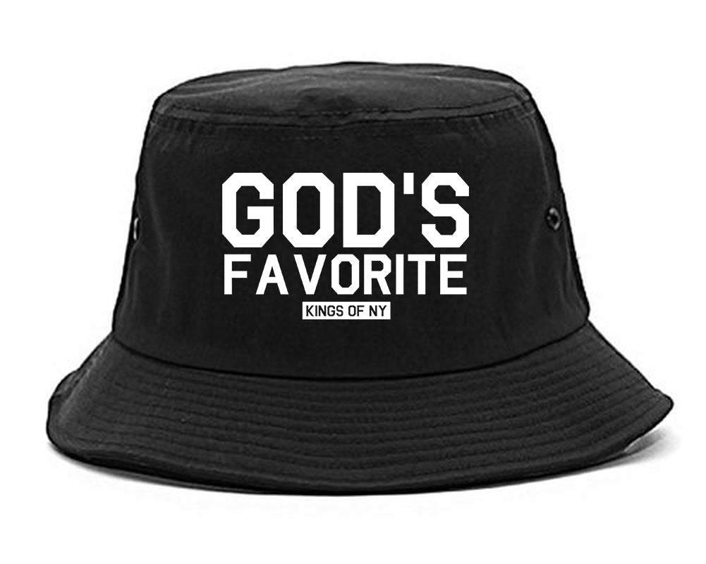 Gods Favorite Kings Of NY Mens Snapback Hat Black