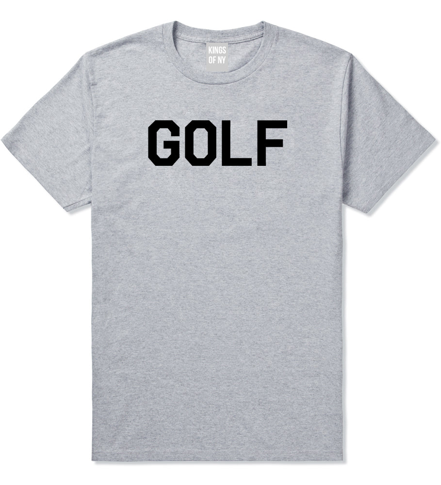 Golf Sport Mens Grey T-Shirt by KINGS OF NY