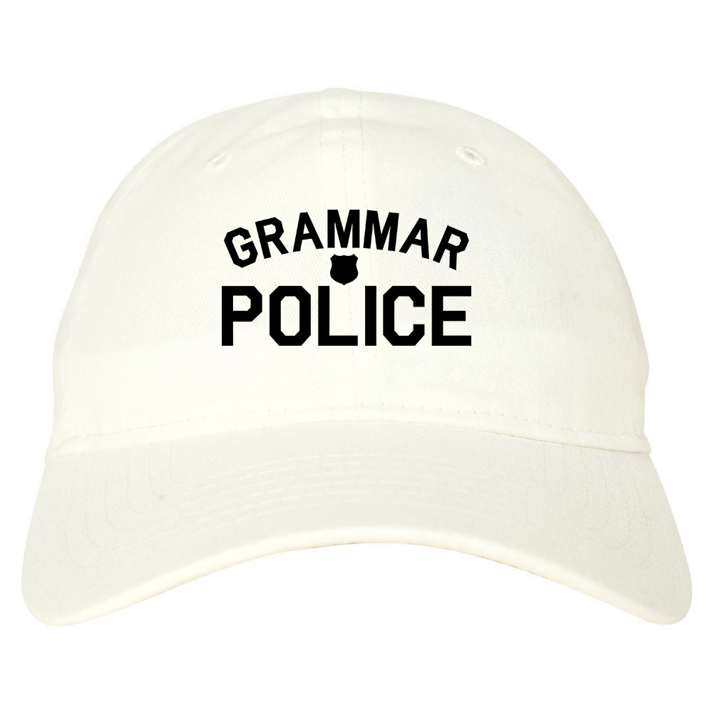 Grammar_Police_Gag White Dad Hat