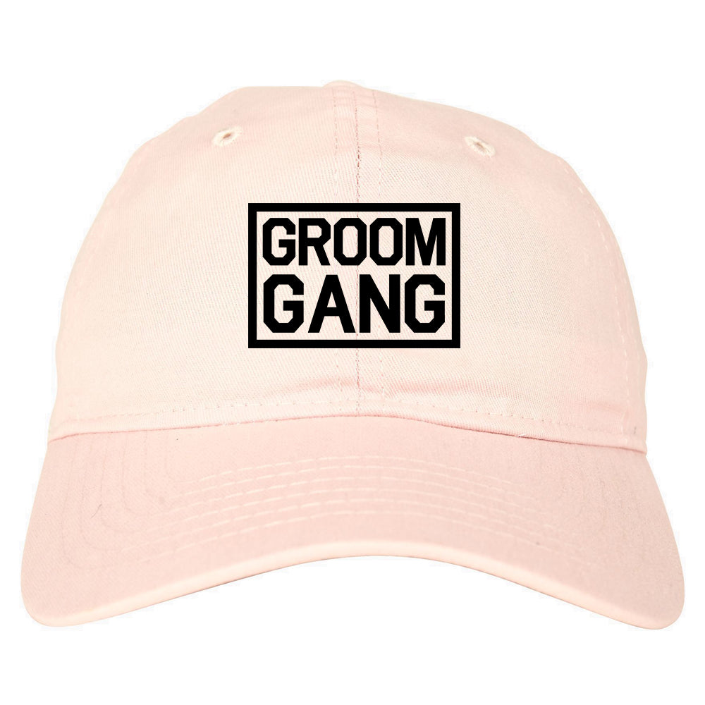 Groom Gang Bachelor Party Dad Hat Baseball Cap Pink