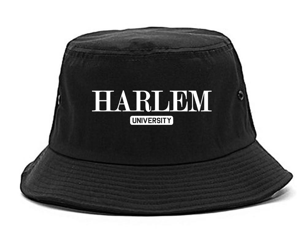 Harlem University New York Mens Bucket Hat Black