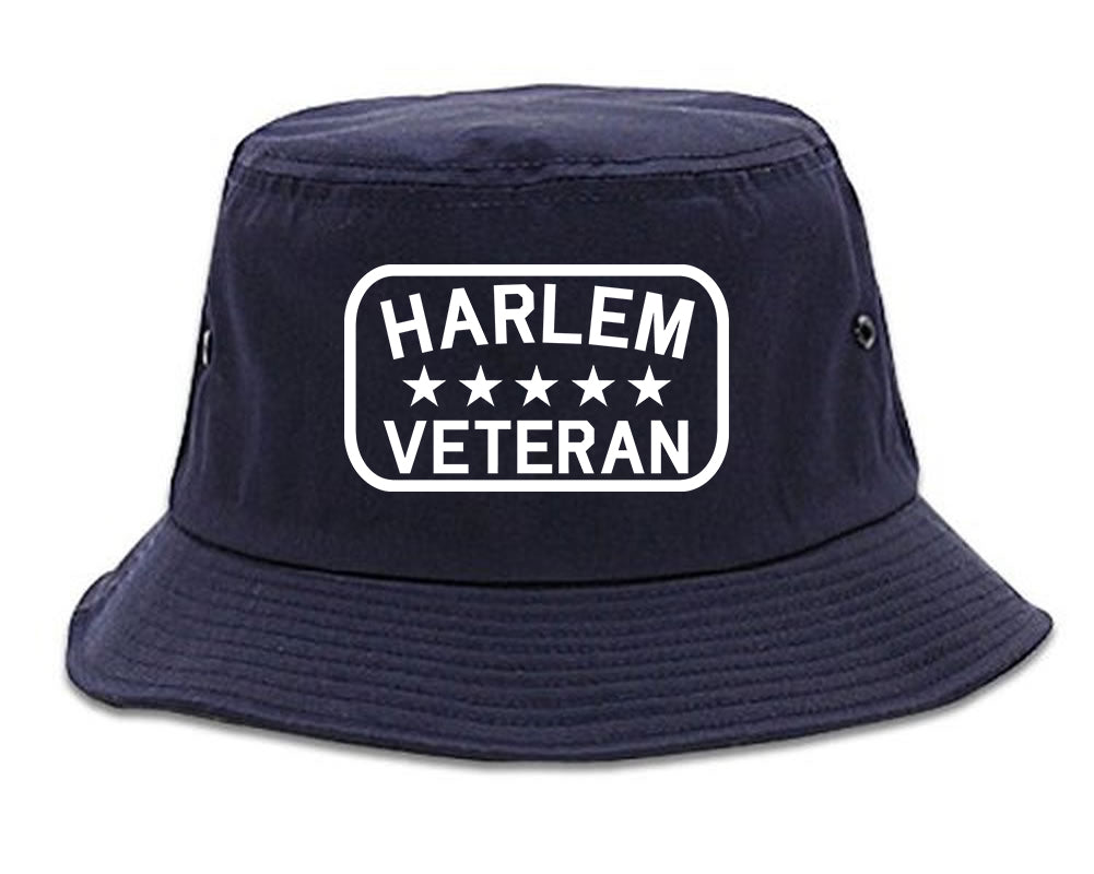 Harlem Veteran Mens Snapback Hat Navy Blue