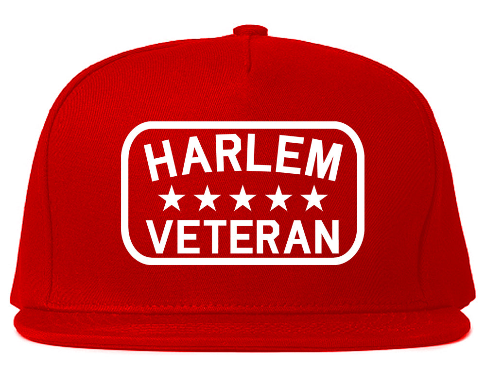 Harlem Veteran Mens Snapback Hat Red