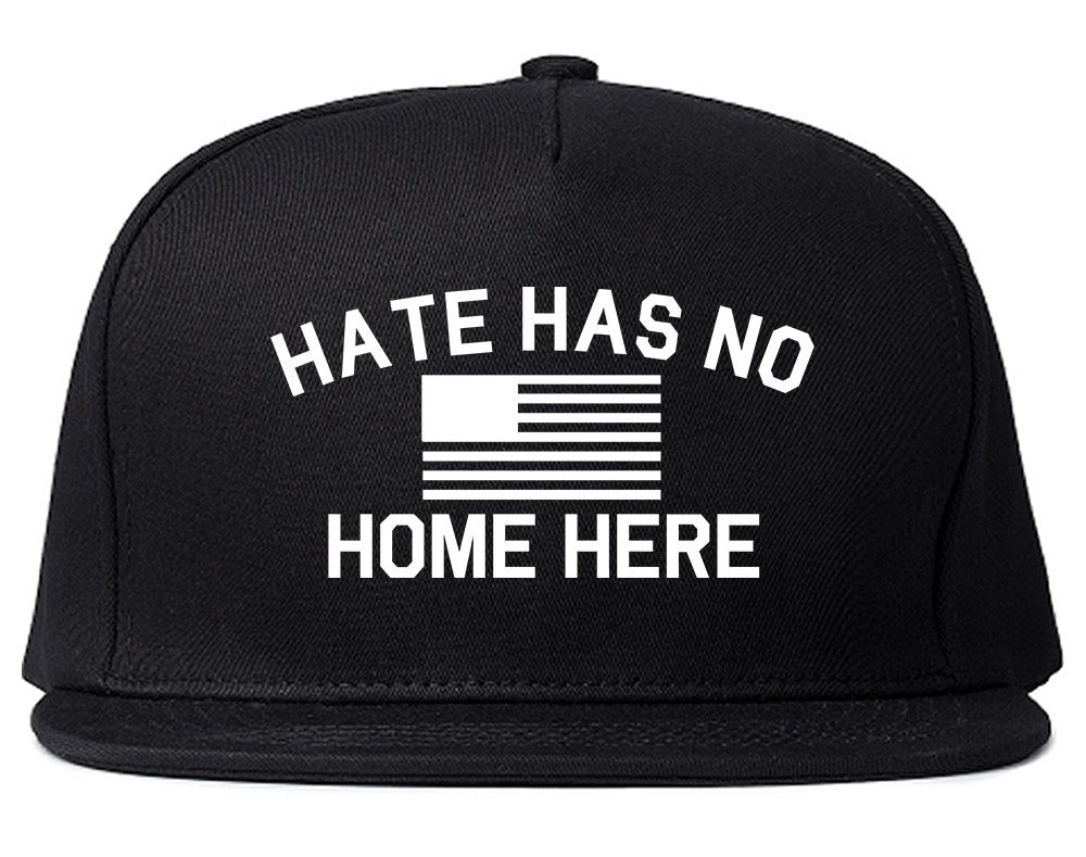 Hate Has No Home Here America Flag Mens Snapback Hat Black