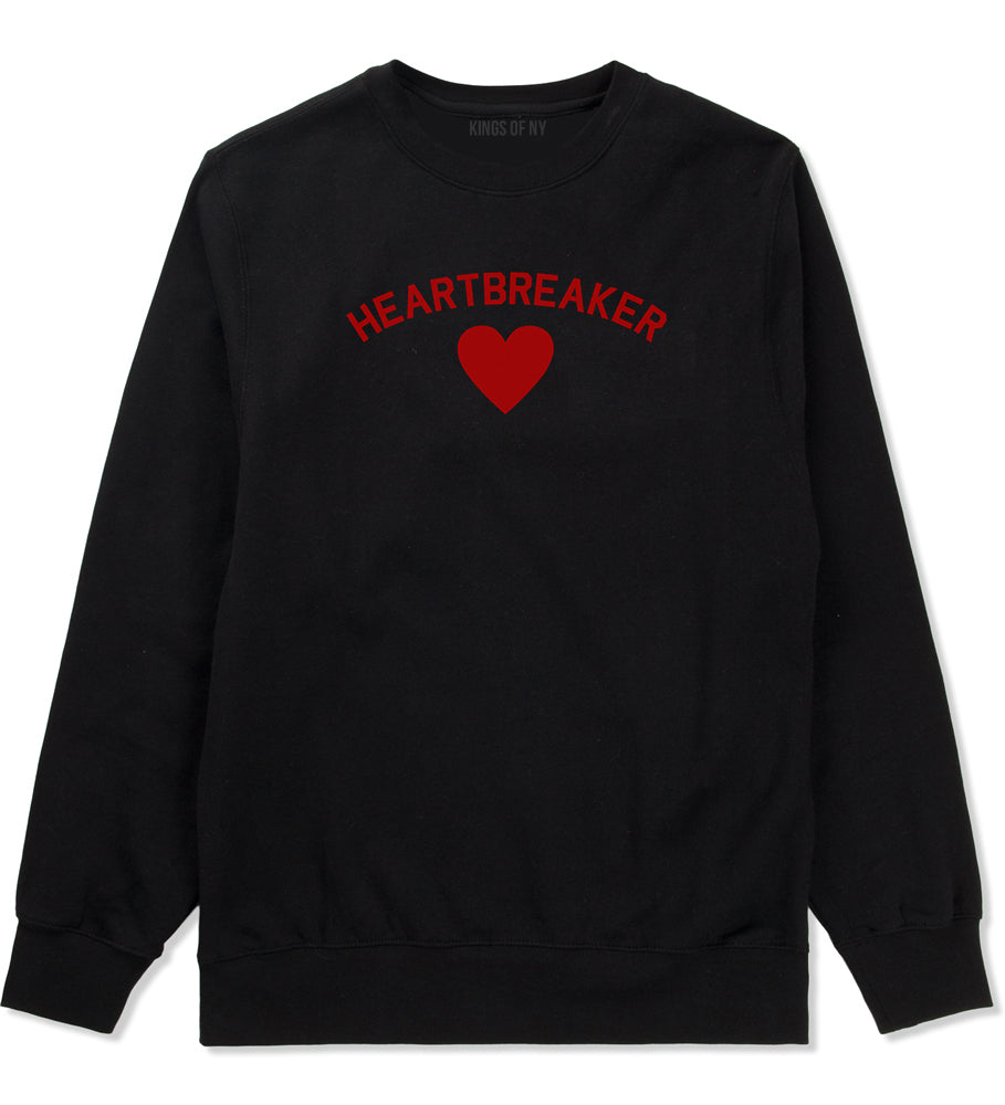 Heartbreaker Valentines Day Mens Crewneck Sweatshirt Black
