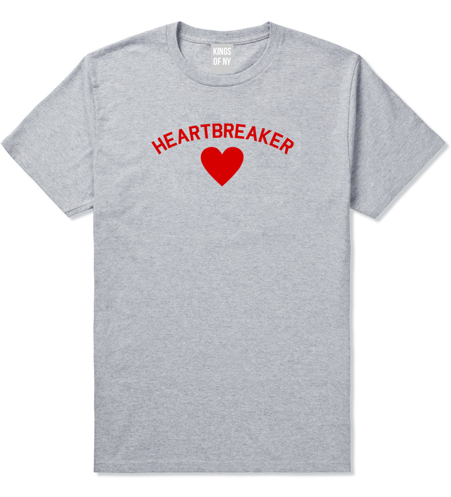 Heartbreaker Valentines Day Mens T Shirt Grey