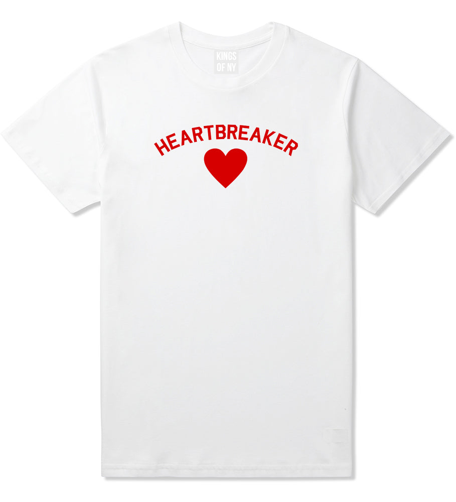 Heartbreaker Valentines Day Mens T Shirt White