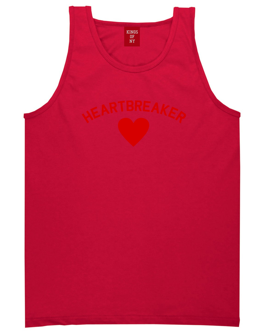 Heartbreaker Valentines Day Mens Tank Top Shirt Red